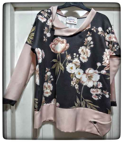 Completo gonna casacca a fiori