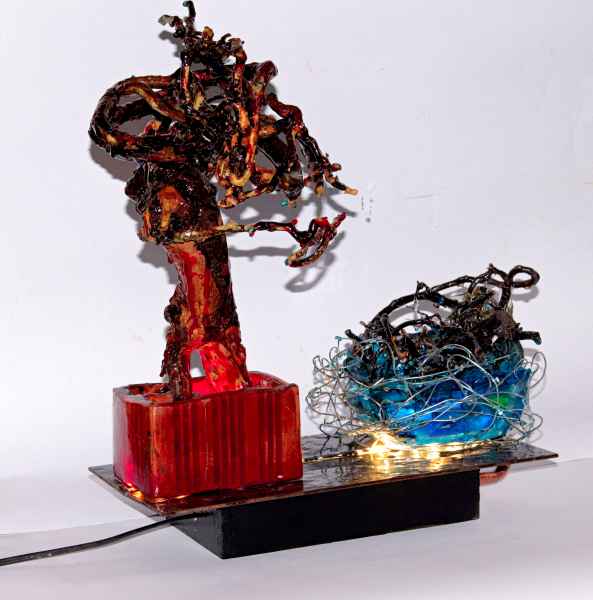 sculture con legno riciclato