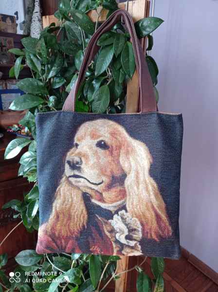 Borsa "Cocker blasonato"