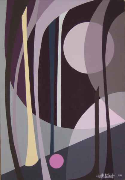 Luce Rosa - Acrilico su Tela 35 x 50 cm