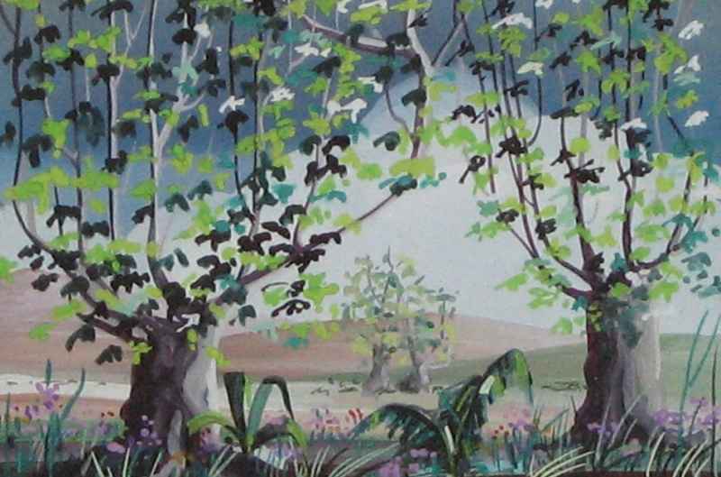 Alberi - tempera 25x30 cm