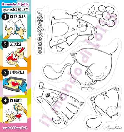 Bubbo & Memmo - Kit ciondoli FAI DA TE  n.2