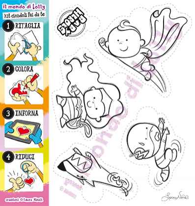 Baby Heroes - Kit ciondoli FAI DA TE n.3