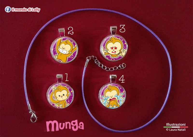 Munga Bijoux - ciondolo cameo argento placcato