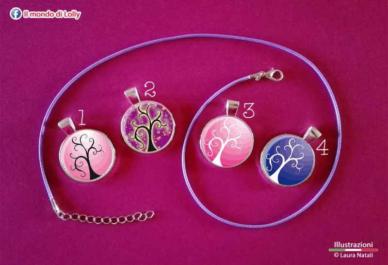 Paesaggio Bijoux - ciondolo cameo argento placcato