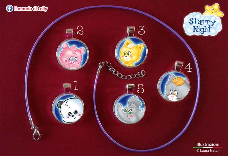 Cuccioli Bijoux - ciondolo cameo argento placcato