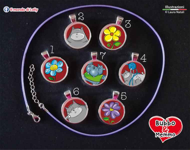 Bubbo & Memmo Bijoux - ciondolo cameo argento placcato