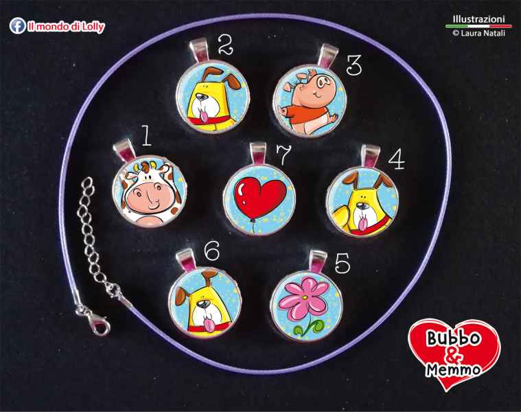 Bubbo & Memmo Bijoux - ciondolo cameo argento placcato