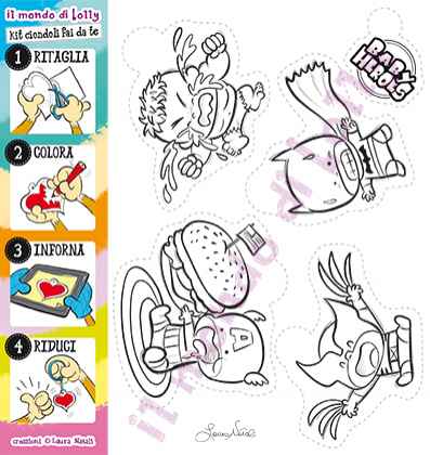 Baby Heroes - Kit ciondoli FAI DA TE n.1