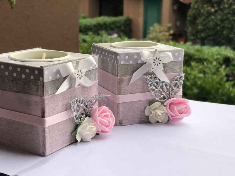 Portacandele in legno