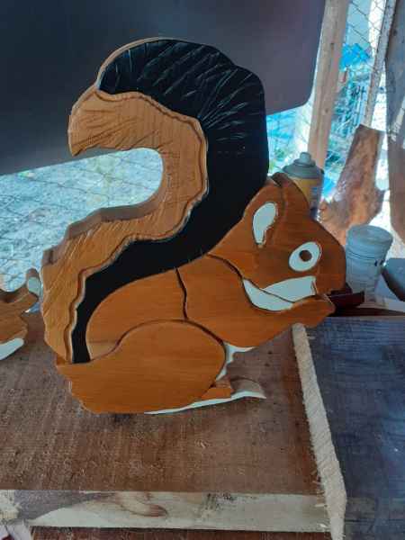 animali in legno