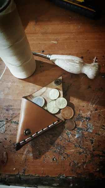 Portamonete in cuoio