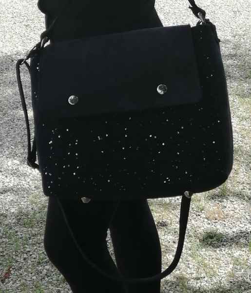 BORSA DI MAGLIA E PELLE